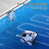 (2026 New) Robotic Pool Vacuum, Robotic Pool Cleaner for Inground Pools, Smart Navigation, Floor/Wall/Waterline Cleaning, 150 Mins Runtime for Pool Up to 2000 Sq.ft
