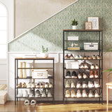 YATINEY 8 Tier Shoe Rack, Shoe Storage Organizer, Large Capacity Shoe Shelf Holds 32 Pairs of Shoes, Sturdy and Stable, for Entryway, Hallway, Closet, Dorm Room, Rustic Brown SS08BR