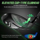 PGM Men's Complete Golf Club Sets - 12 Pieces - 3 Wood (#1,3,5), 1 Hybrid (#4H), 6 Irons(#5,6,7,8,9,PW), RH