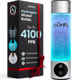 PIURIFY Hydrogen Water Bottle Generator - Up to 4100+ PPB Molecular Hydrogen Infusion - SPE/PEM Technology - Certified H2 Generator - Rechargeable - Extended Warranty - 10 oz (Silver)