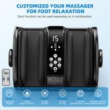 CARESKYpro Foot Massager with Heat, 3 Heating Therapy 5 Intensity, Deep Kneading Rolling for Calf-Feet-Arm Circulation, Plantar Fasciitis and Pain Relief
