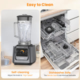 LAMPICK Blenders for Kitchen, 2000W Blender for Smoothies 35000 RPM Professional Grade High-Speed Smothie Blender