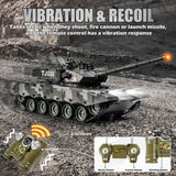 Supdex 1/24 RC Battle Tank Set, Remote Control US M1A2 Abrams and Chinese Type 99 Model Tank That Shoots for Kids and Adults, 2.4G Army Toy for Boys Age 6+ Year Old with Sound, Lights and Smoke