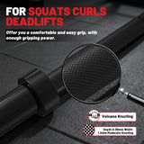 7FT Olympic Barbell 45 lb Barbell 2 INCH 1000lbs Capacity Olympic Bar with Moderate Knurling For Squats Curls Deadlifts Black