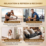 VARIPOWDER Air Compression Leg Massager, Foot and Leg Massager for Circulation and Pain Relief, Cordless Air Compression Boots with 7 Modes 5 Intensity for Home Office
