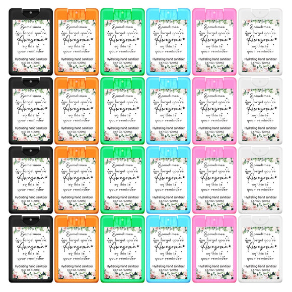 Dansib 24 Pack Thank You Hand Sanitizer Spray Bulk Appreciation Travel Size Hand Sanitizer Spray Christmas Mini Hydrating Hand Sanitizer Pocket Spray Gifts for Coworker Staff Teacher Holiday Favor Dansib