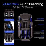 Osaki 2026 4D Ion l Full Body Massage Chair l 4D Massage Mechanism l Voice Control l 24 Auto Massages l SL-Track l Zero Gravity l Space Saving l Touchscreen Controller l Bluetooth Speaker (Black)