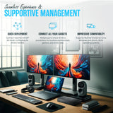 Thunderbolt Dock - 1 Year Warranty - Dell Docking Station Dual Monitor USB C with 180W, HDMI & DisplayPort Cable - Docking Station for Laptop & Computer