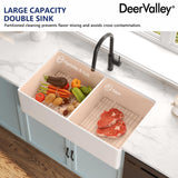 DeerValley Double Bowl Workstation Kitchen Sink 36 Inch