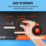 VEVOR Cotton Candy Machine Commercial, 1000W Electric Floss Maker with Stainless Steel Bowl, Sugar Scoop, Storage Drawer, Perfect for Home, Carnival, Kids Birthday, Family Party, Blue