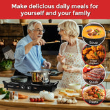 Hot Plate 1800W Double Infrared Ceramic Electric Stove for Cooking, Dual Control Cooktop Burners, Portable Anti-scald Handles Techwood