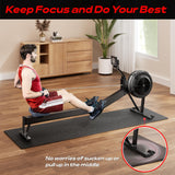 Crostice Bike Trainer Mat Compatible with Peloton Bike, for Treadmill & Row, THK 6mm, Under Mat Protect Hardwood Floor Carpet