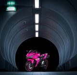Electric Ride-On Motorcycle for Kids with 12V Motor, Training Wheels, Manual Throttle, Light Up Wheels, Music Player & Headlights - Ages 3-6 (Pink + Plastic + 50-99 pounds)