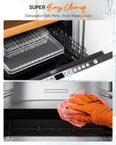 Nuwave Brio 15.5Qt Air Fryer Toaster Oven & Rotisserie Kit, 2024 New Advanced Turbo Convection Tech, 4 Rack