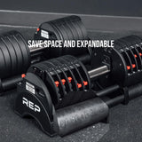 REP Fitness Adjustable Dumbbell Set - QuickDraw, Multiple Weight Ranges, Non-Slip Grip
