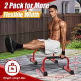 Push Up Bars: Sweat-resistant Parallettes Bar for Handstands L-sit & Dip, No Wobbling Strength Training Pushup Stands