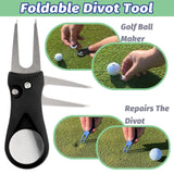 Golf Essentials Kit, 29 in 1 Golf Club Cleaning Kit - Golf Towel, Golf Club Brush, Gift Golf Balls + Mpre