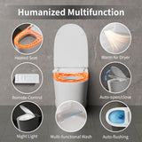 Luxury Smart Toilet with Bidet Built in, Auto Open Close, Foam Shield