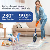Steam Mop - 10-in-1 Floor Steamer Detachable MultiPurpose Handheld Steam Cleaner for Hardwood/Tile/Laminate All Floors Carpet Cleaning with 11 Accessories for Whole Home Use(Blue). GorFanty