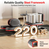 TDH Leg Stretcher, 220LBS Stretcher Machine,200° Adjustable Split Machine for Ballet, Dance,Yoga, Flexibility Stretching Equipment to Relieving Leg Muscl,Exercise for Everyone(Red)