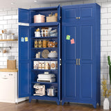 Polup 90" Pantry Cabinet, Tall Metal Storage Cabinet with Doors and Shelves