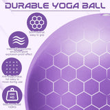 jjshund Pilates Ball, 9,8 Inch Small Exercise Ball Mini Yoga Ball, Soft Workout Ball for Home Gym Yoga, Pilates, Core Training, Workout, Balance, Stability jjshund