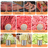 ALTRA LIFE #8 Meat Grinder, [3200W Max] Electric Heavy Duty Sausage Stuff with 2 Stainless Steel Blades and 3 Grinding Plates, Sausage Tube & Kibbe Kit, for Commercial & Home Use