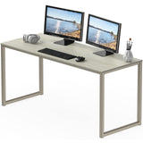 SHW Mission 55-Inch Home Office Computer Desk, Maple