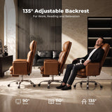 Big and Tall Office Chair, Flip Armrests for Pets & Cross Legged Sitting