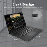 HP Stream 14" HD BrightView Laptop, Intel Celeron N4120 Processor, 4GB RAM, 64GB SSD, Intel UHD Graphics, 720p Webcam, WiFi, HDMI, Win 11 S, Black (Renewed) HP