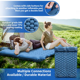 Sleeping Pad for Camping- Ultralight Inflatable Sleeping Mat with Built-in Foot Pump & Pillow, Upgraded Compact HiiPeak