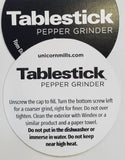 Tablestick Salt and Pepper Grinder Set