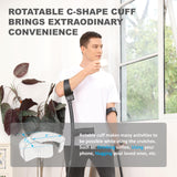 HEALTHBAZAAR Ergonomic Forearm Crutches, Foldable and Height Adjustable Elbow Crutches with Magnetic Handles for Wall Support, Anti-Slip Base, Walking Aid for Adults