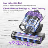 Airpher Mattress Vacuum Cleaner, 18Kpa Bed Vacuum Cleaner with 253.7nm UV-C Light, 150°F Heat, HEPA Filter & Ultrasonic, Versatile Handheld Vacuums for Bed, Sofa, Couch, Crib Gift Ideas for Women