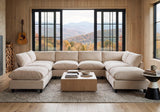 Iroomy Modular Sectional Sofa, Oversized Chenille Cloud Couch