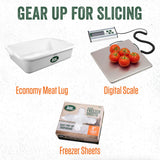 LEM Products 7 ½ Inch Electric Meat Slicer Machine with a Stainless Steel Serrated Blade