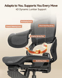 SIHOO B100 PRO Ergonomic Mesh Office Chair with Footrest