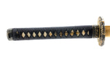 Wave Wakizashi, 1080 Carbon Steel Hand Forged Full Tang Japanese Sword