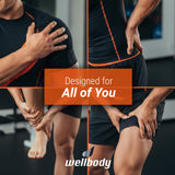 Wellbody 5 Deep Tissue Massage Gun with Heat Ball Technology | Vibrating Handheld Massager for Trigger Point Therapy | 5 Speed Rechargeable Portable Device for Muscle Pain Relief & Recovery