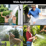 Yimserk Grey Shower Pump Shower Head And Bag, 7800mAh
