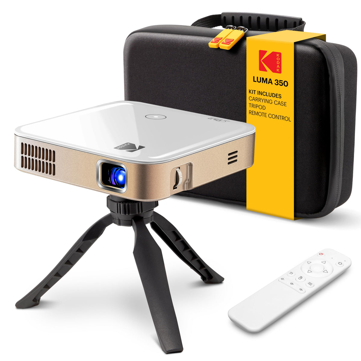 KODAK Luma 350 Smart Mini Pocket Projector Kit with Tripod and EVA Cas ...