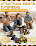 Mudsterz Construction Rc Set of 4, Rc Excavator for Adults, Command The Site Conquer The Dirt, Remote Control Excavators with 360 Rotation, Metal Parts, Little Builders, Big Action (4pcs)