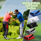 Batiyeer 50 Pcs Golf Towels Bulk for Bags 16'' x 16'' Microfiber Waffle Pattern Golf Towel (Multi Colors)