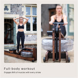 WaterRower Walnut Rowing Machine with S4 BLE Monitor | USA Made Water Rower | Original Handcrafted Erg Machine for Home Use & Gym | Best Warranty