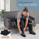 LifePro Leg Massager for Circulation and Pain Relief -Certified Leg Compression Massage Boots with Heat, Foot and Calf Massage, Recovery Machine with 5 Modes and 2 Extension Wraps