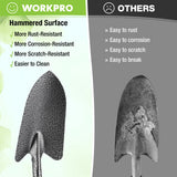 6-Piece Garden Tool Set, Heavy Duty Gardening Hand Tools with Soft Rubber Handle, Including Trowel, Rakes