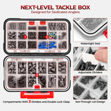 MadBite by KastKing 400-Pieces Freshwater Terminal Tackle Kit, Endorsed by Fishing Expert, Build 19+ Rigs, Fishing Hooks Accessory Kit, Fishing Gear, Weights&Sinkers, Jig Hooks, Floats and Bobber