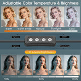 ALTSON 16W 2PCs Video Conference Lighting, LED Streaming Light Clip-On, Zoom Lighting for Computer Monitor Webcam Laptop, Desk Ring Light for Video Recording Podcast, Eye-Caring&360° Rotary Backlight