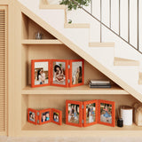 decorUhome Orange Triple 4x4 Picture Frame Vertical, MDOR08