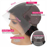 miear 13x6 HD Lace Frontal Wigs Human Hair Body Wave 1B/30 Ombre Wig 34inch